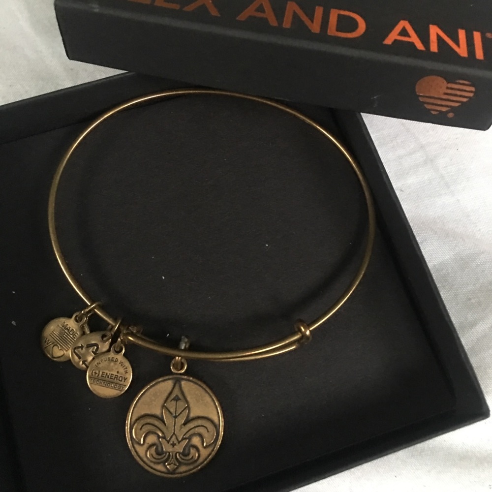 Alex and Ani Fleur de Lis RG